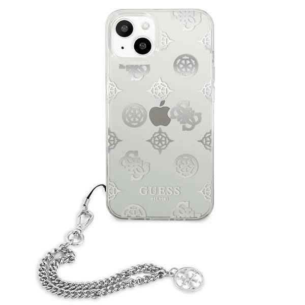 Guess GUHCP13SKPESI iPhone 13 mini 5.4" silver/silver hardcase Peony Chain Collection