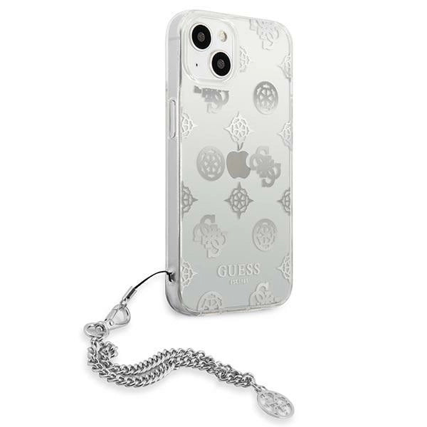 Guess GUHCP13SKPESI iPhone 13 mini 5.4" silver/silver hardcase Peony Chain Collection