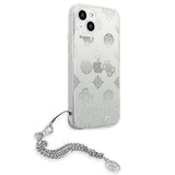 Guess GUHCP13SKPESI iPhone 13 mini 5.4" silver/silver hardcase Peony Chain Collection