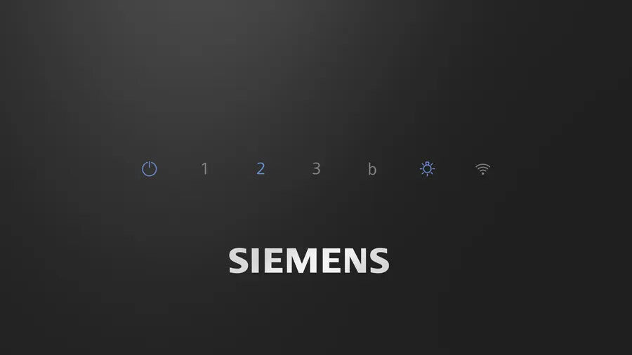 Siemens iQ300 LC87KFN60 emhætte Vægmonteret Sort 427 m³/t