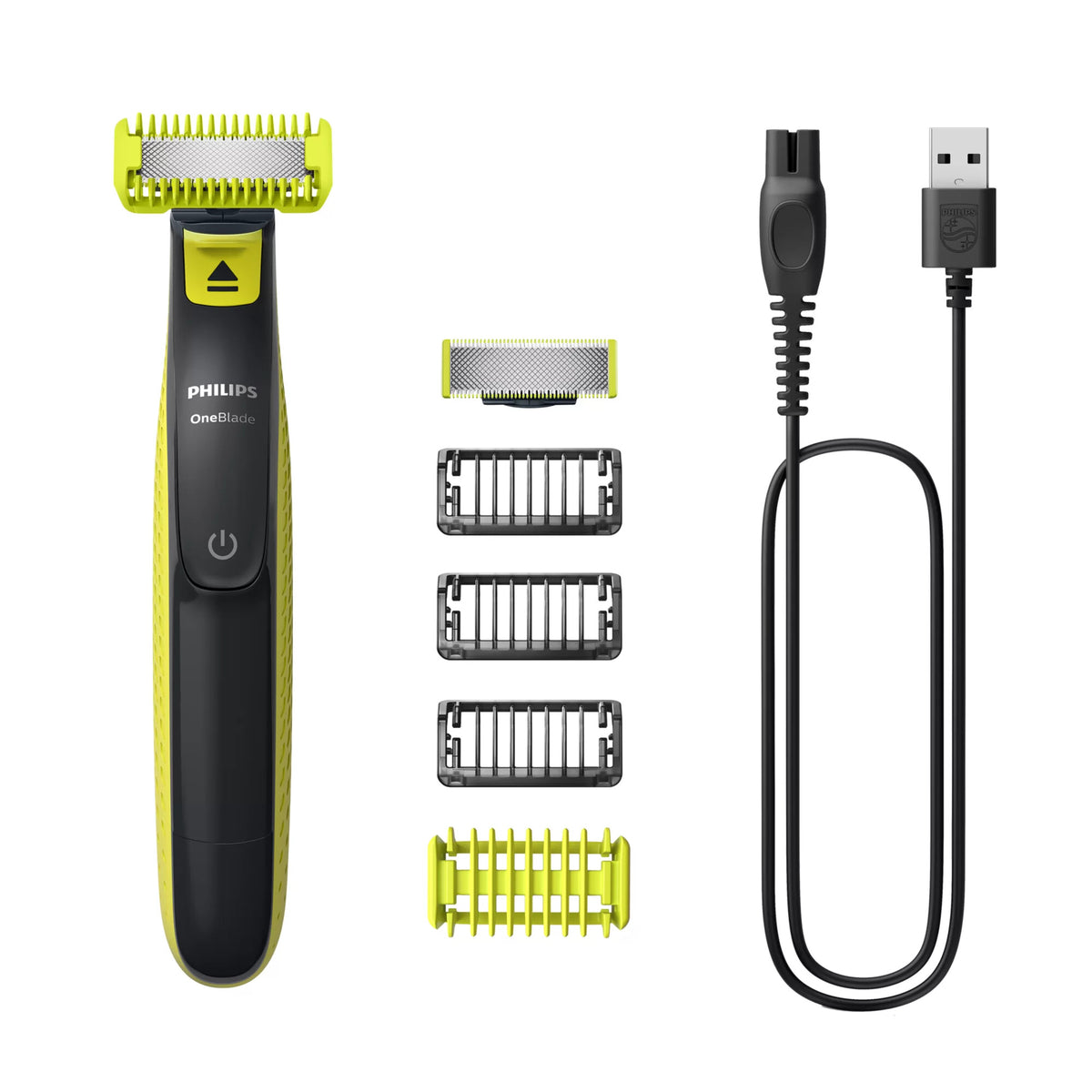 Philips Norelco OneBlade QP2824/10 barbermaskine til ham Folie shaver Trimmer Grå, Lime