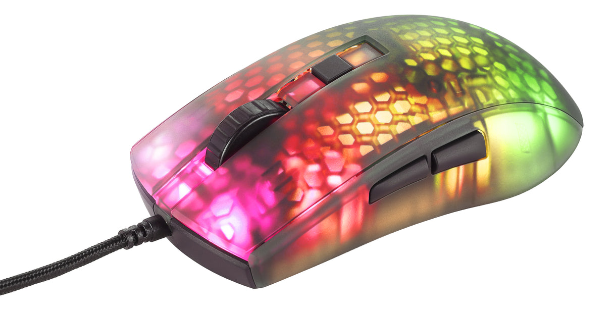 Deltaco Gaming DM310 ultralight mouse, semi-transparent blac