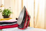 Solac CVG9611 Tør & dampstrygejern Non-stick bundplade 3000 W Sort, Rød, Hvid