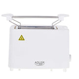 Adler AD 3223 brødrister 6 2 skive(r) 750 W Hvid