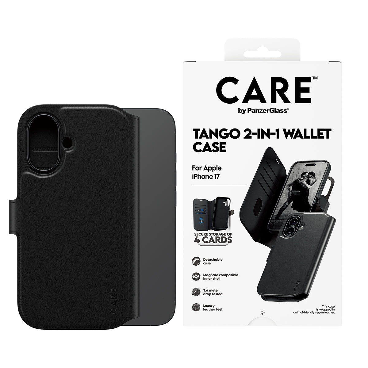 CARE by PanzerGlass Feature Case Tango Two-in-One Walle Case w. MagSafe iPhone 17