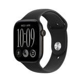 Ismanusis laikrodis Apple Watch Series 12 GPS 46mm Juodas Aliuminio Case with Juodas Sport Band - M/L