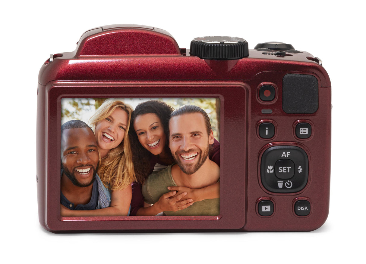 Kodak PIXPRO AZ255 1/2.3" Kompakt kamera 16,35 MP BSI CMOS 4608 x 3456 pixel Rød
