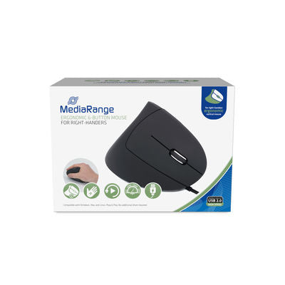 MediaRange MROS230 mus Kontor Højre hånd USB Type-A Optisk 2400 dpi