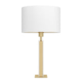 Eglo Belesar H67 børstet messing/hvid bordlampe