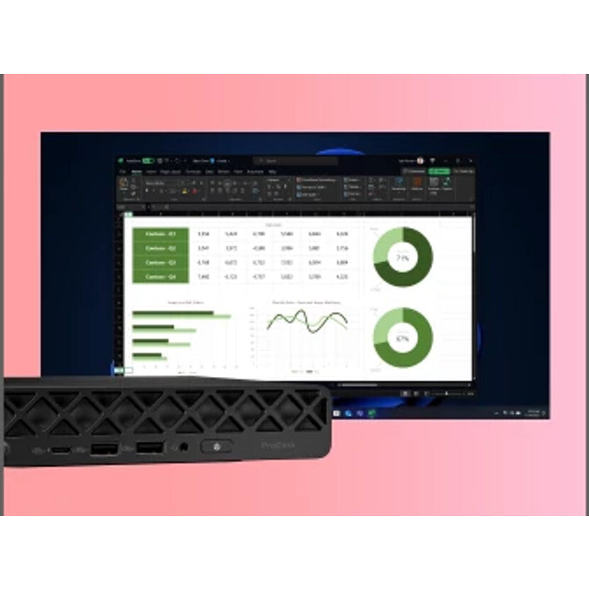 HP ProDesk 4 Mini G1i Intel Core Ultra 5 225T 16 GB DDR5-SDRAM 512 GB SSD Windows 11 Pro Mini PC AI PC Sort