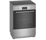 Bosch Serie 4 HLN39A050U komfur og ovn Fritstående komfur Elektrisk Zone induktionskogeplade Sort, Grå
