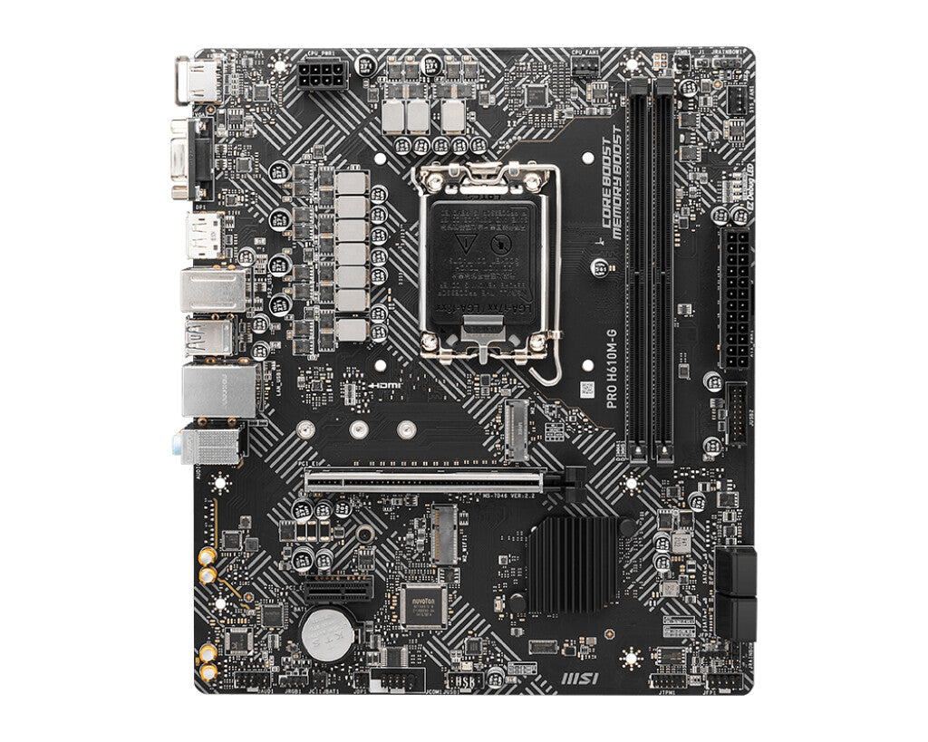 MSI PRO H610M-G bundkort Intel H610 LGA 1700 micro ATX