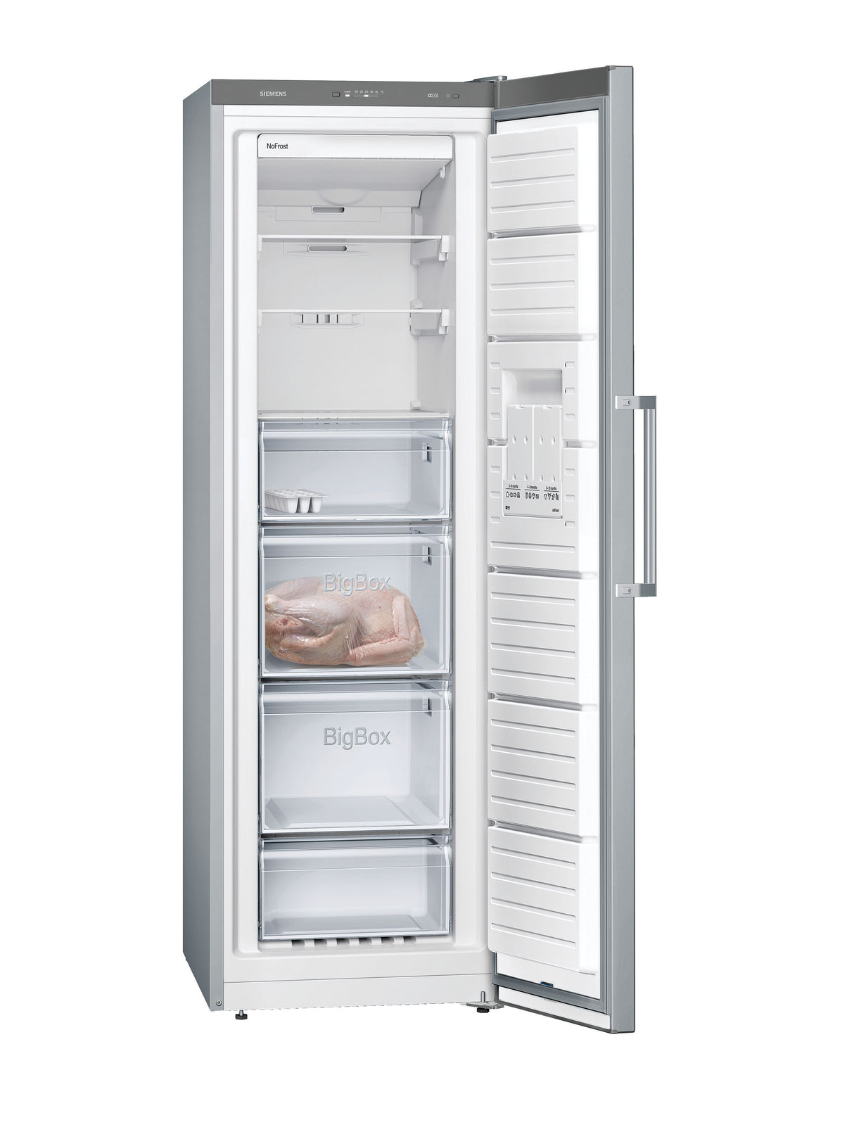 Siemens iQ300 GS36NVIEP fryser Stående fryser Fritstående 242 L Rustfrit stål