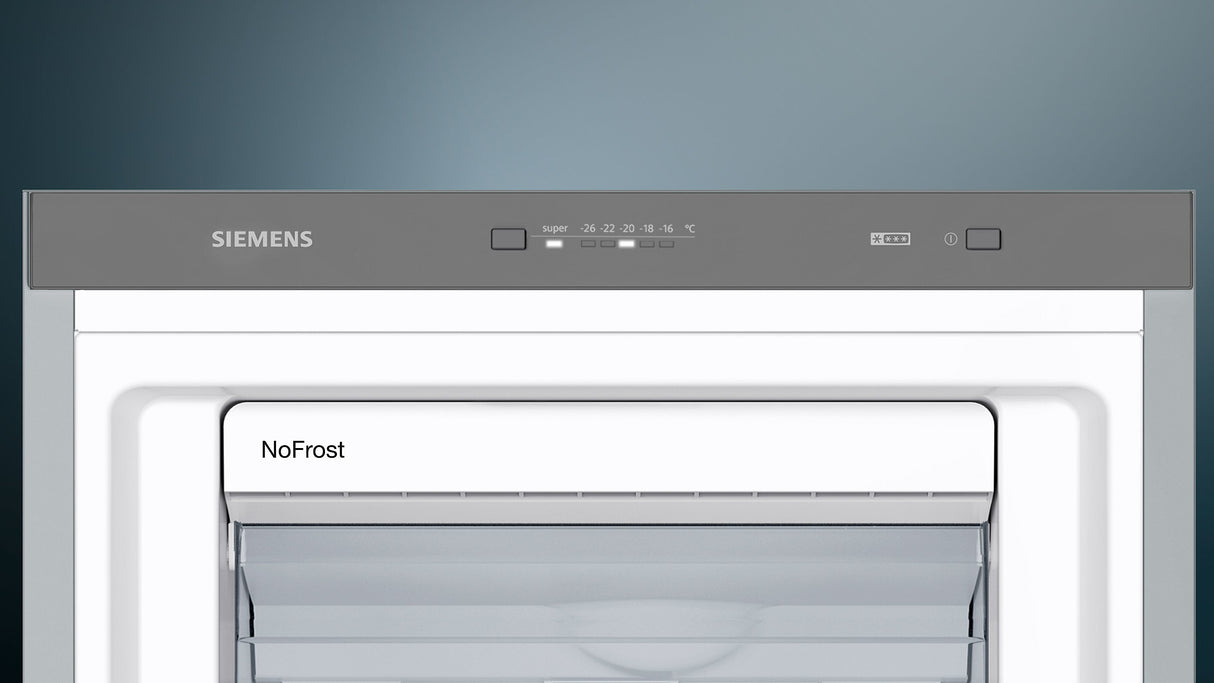Siemens iQ300 GS36NVIEP fryser Stående fryser Fritstående 242 L Rustfrit stål