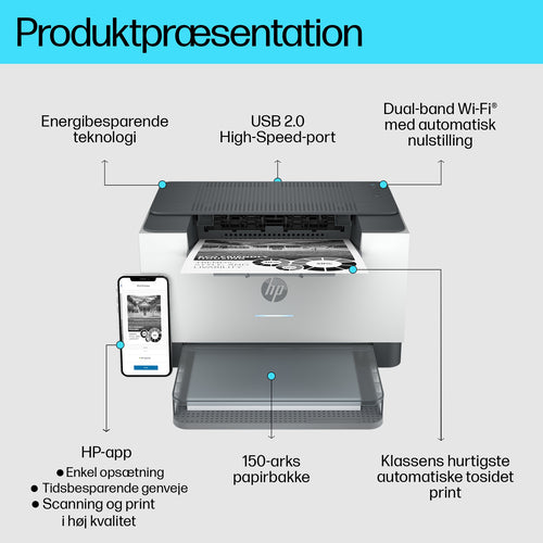 HP LaserJet M209dw Printer