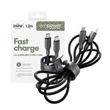 empower by PanzerGlass® Racing 240W USB-C to USB-C