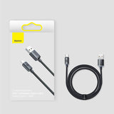 Baseus Crystal Shine Series cable USB cable for fast charging and data transfer USB Type A - USB Type C 100W 1.2m purple (CAJY000405)