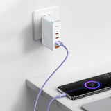 Baseus Crystal Shine Series cable USB cable for fast charging and data transfer USB Type A - USB Type C 100W 1.2m purple (CAJY000405)