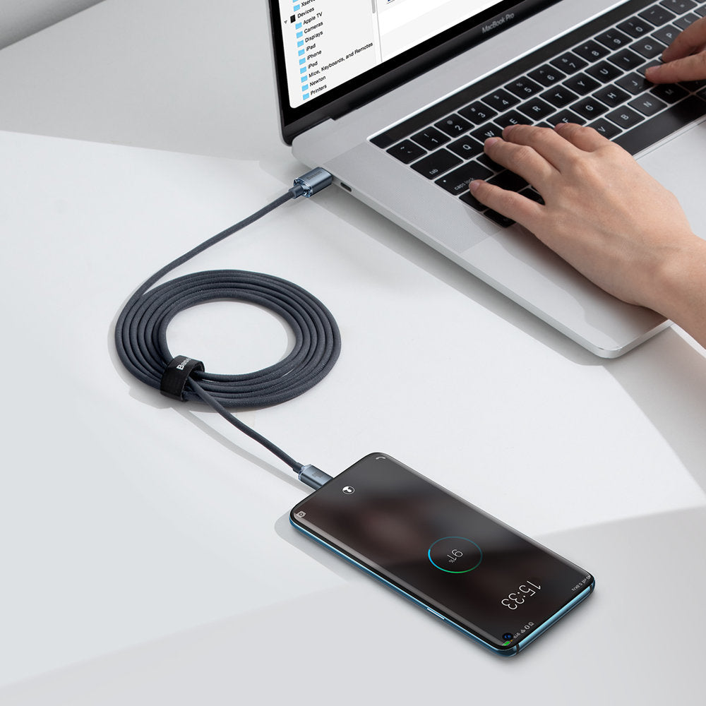 Baseus CAJY000701 USB-C - USB-C PD cable 100W 5A 480Mb/s 2m - black