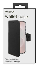 Celly WALLY mobiltelefon etui 17 cm (6.7") Tegnebogsetui Sort