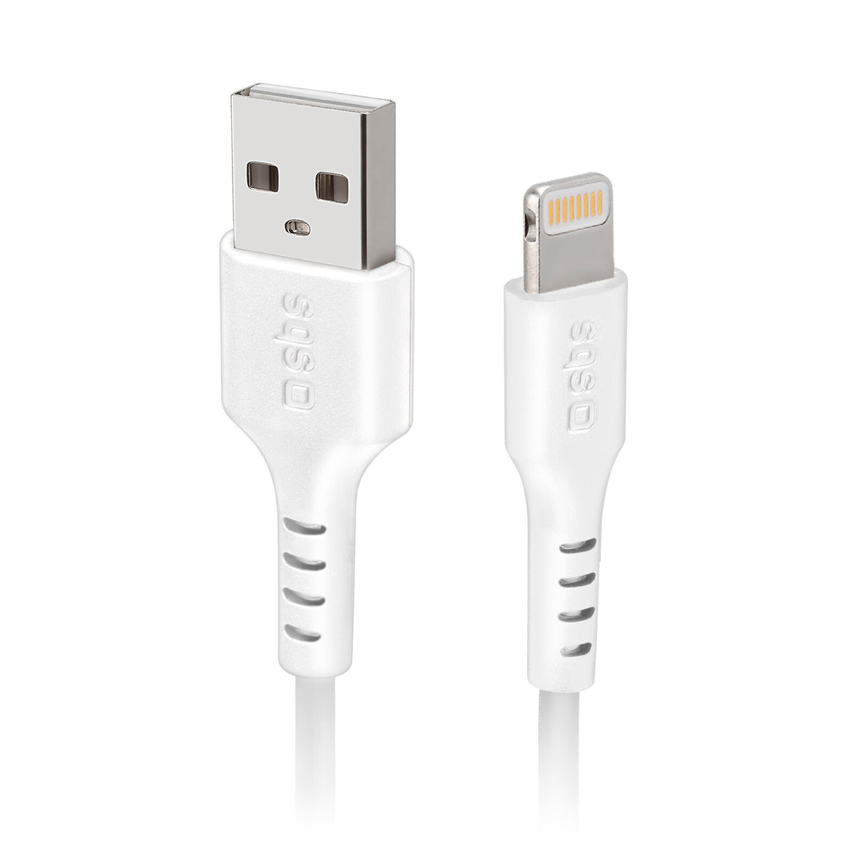 SBS TECABLEUSBIP589W Lightning kabel 1 m Hvid