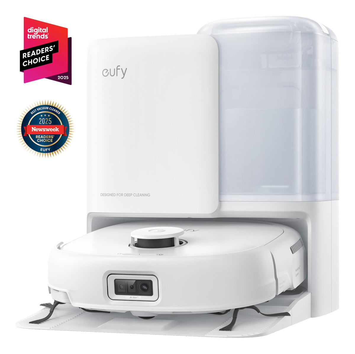 Eufy Robot Vacuum Omni E25 robotstøvsuger hvid
