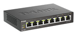 D-LINK 8-port 10/100/1000 Desktop Switch w/ 4 PoE Ports