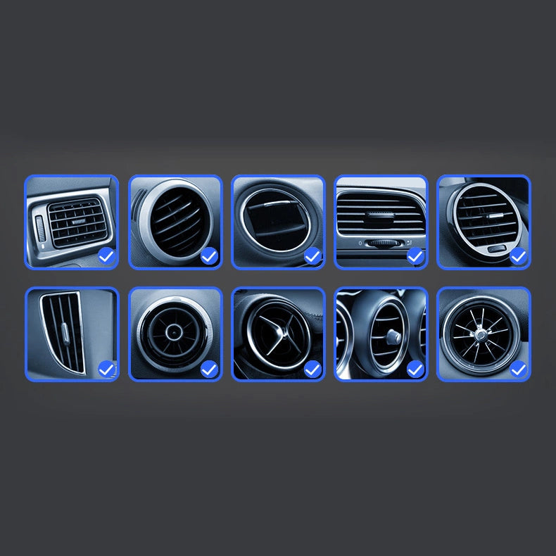 Gravity smartphone bilholder, sort ventilationsgrill (YC08)