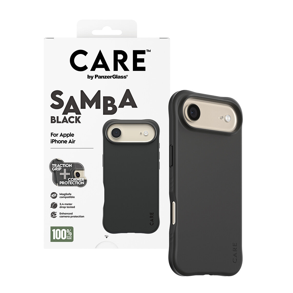 PanzerGlass CARE™ by ® Samba Case Sort m. MagSafe iPhone Air