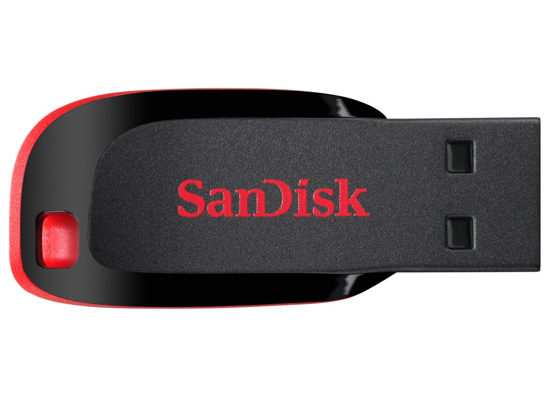 SanDisk Cruzer Blade 16GB USB 2.0 USB stick Sort Rød