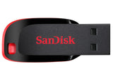 SanDisk Cruzer Blade 16GB USB 2.0 USB stick Sort Rød