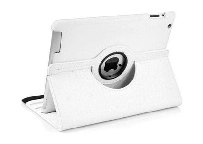 iPad mini 2/3 - PU Læder 360 graders rotering Stand Folio Flip - Hvid