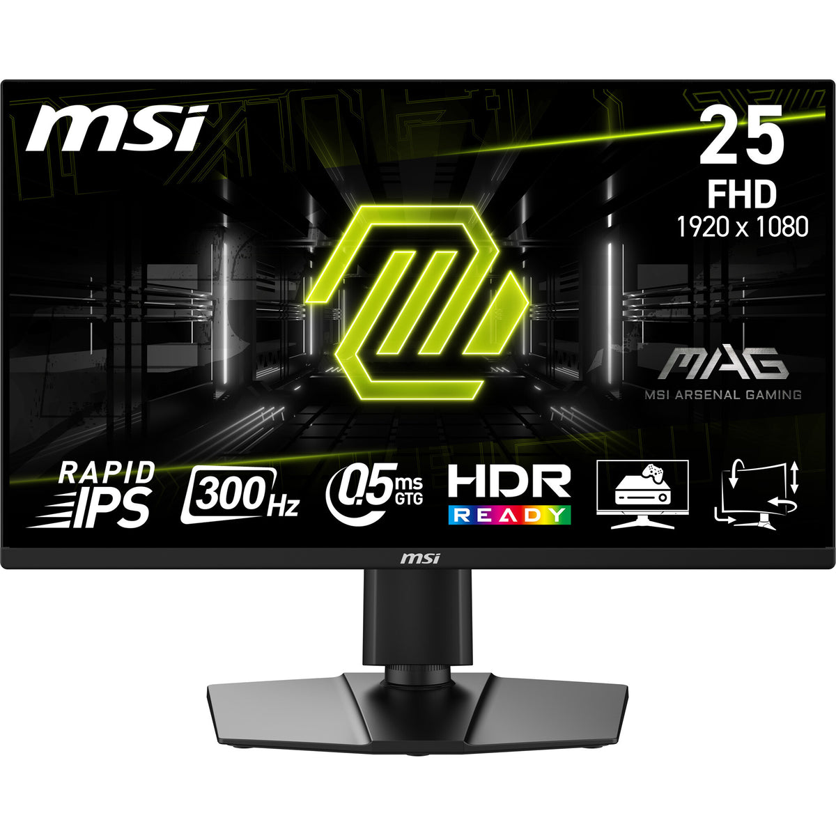 MSI MAG 255PXF computerskærm 62,2 cm (24.5") 1920 x 1080 pixel Fuld HD Sort