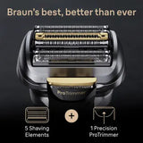 Braun Series 9 Pro+ 9565cc Wet & Dry Folie shaver Trimmer Metallic