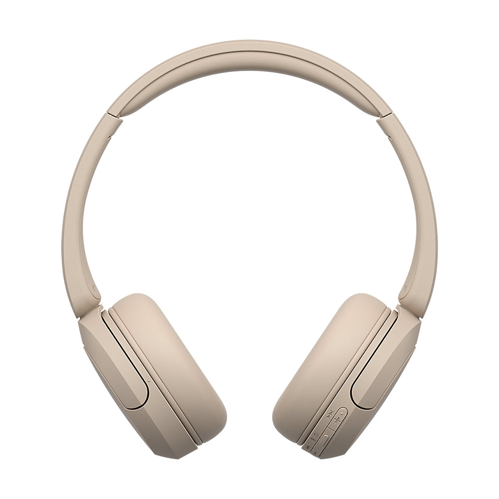Sony WH-CH520 Headset Trådløs Opkald/musik USB Type-C Bluetooth Opladningsstativ Cremefarvet