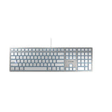 CHERRY KC 6000 SLIM FOR MAC tastatur Kontor USB QWERTY Nordisk Sølv