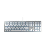 CHERRY KC 6000 SLIM FOR MAC tastatur Kontor USB QWERTY Nordisk Sølv