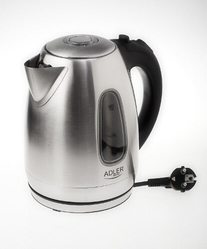 Adler AD1223 elkedel 1,7 L 2000 W Sort, Rustfrit stål
