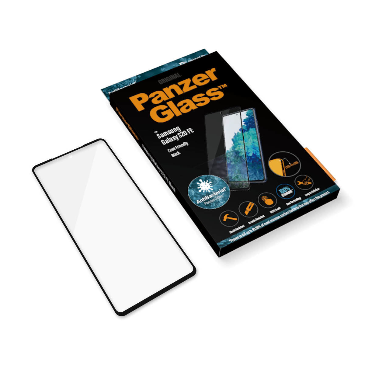 PanzerGlass Samsung Galaxy S20 FE Case Friendly AB, Black