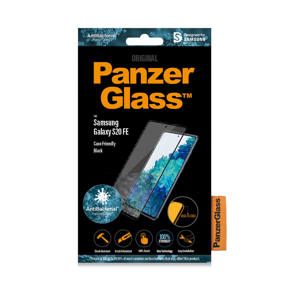 PanzerGlass Samsung Galaxy S20 FE Case Friendly AB, Black