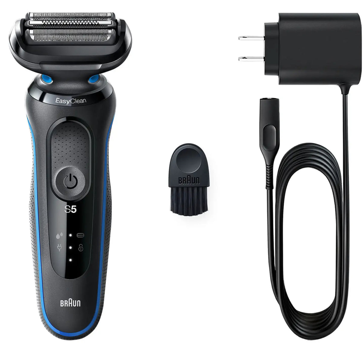 Braun 51-B1000s Folie shaver Sort, Blå