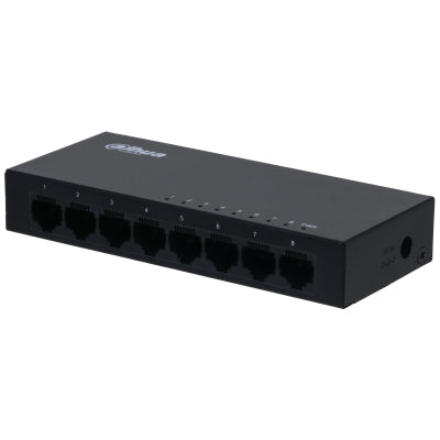 Dahua Technology SG1008-EUR netværksswitch Ikke administreret L2 Gigabit Ethernet (10/100/1000) Sort