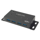 LogiLink UA0149 interface hub 5000 Mbit/s Grå