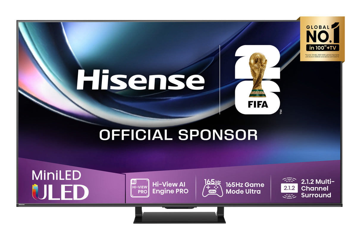 Hisense 55U7Q PRO 139,7 cm (55") 4K Ultra HD Smart TV Wi-Fi Sort 500 cd/m²