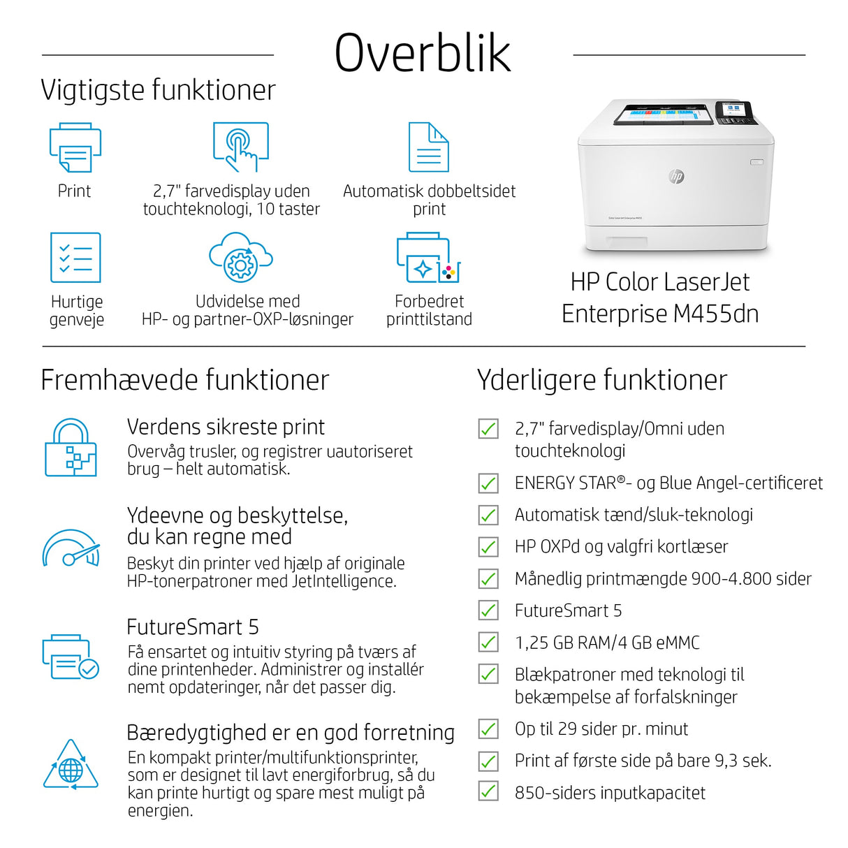HP Color LaserJet Enterprise M455dn