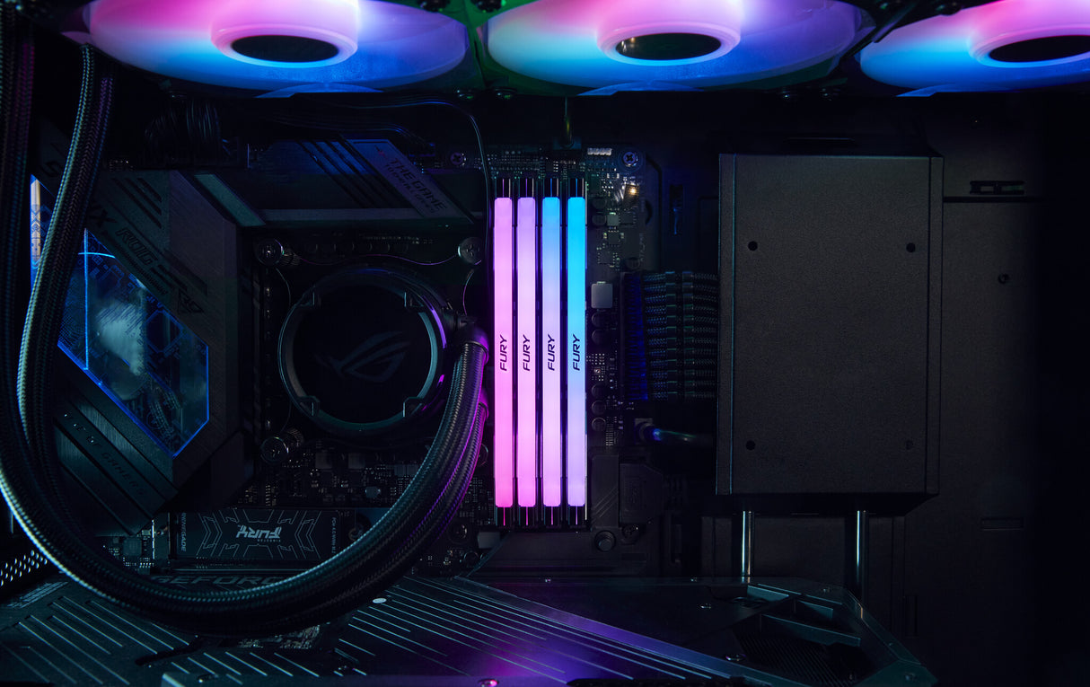 Kingston Technology FURY 32 GB 6400 MT/s DDR5 CL32 DIMM (sæt med 2) Renegade RGB