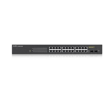 Zyxel GS1900-24HP Administreret Gigabit Ethernet (10/100/1000) 1U Sort