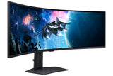 Samsung G95C computerskærm 124,5 cm (49") 5120 x 1440 pixel Dual QHD LED Sort