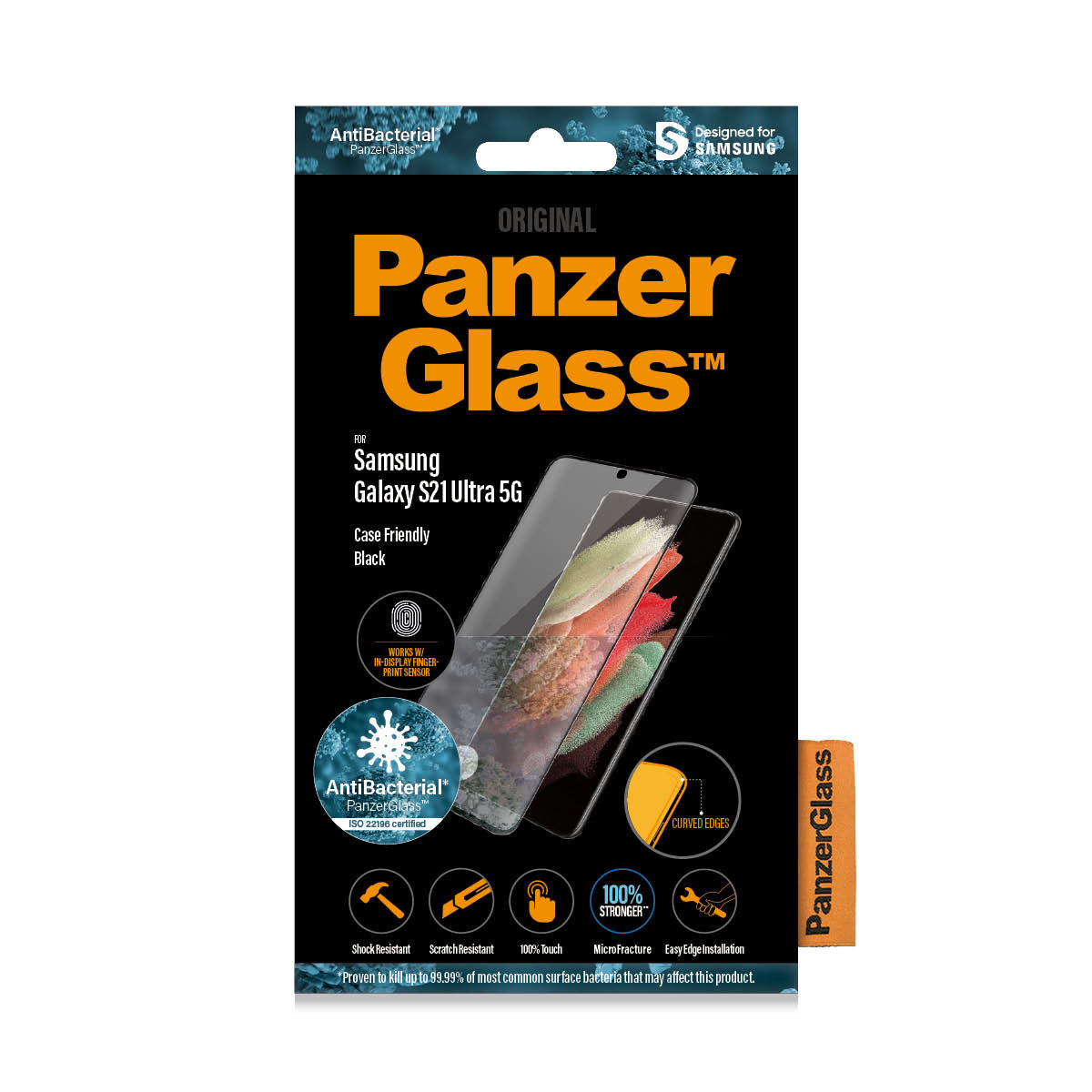 PanzerGlass Galaxy S21 Ultra FP (CF), Black AB