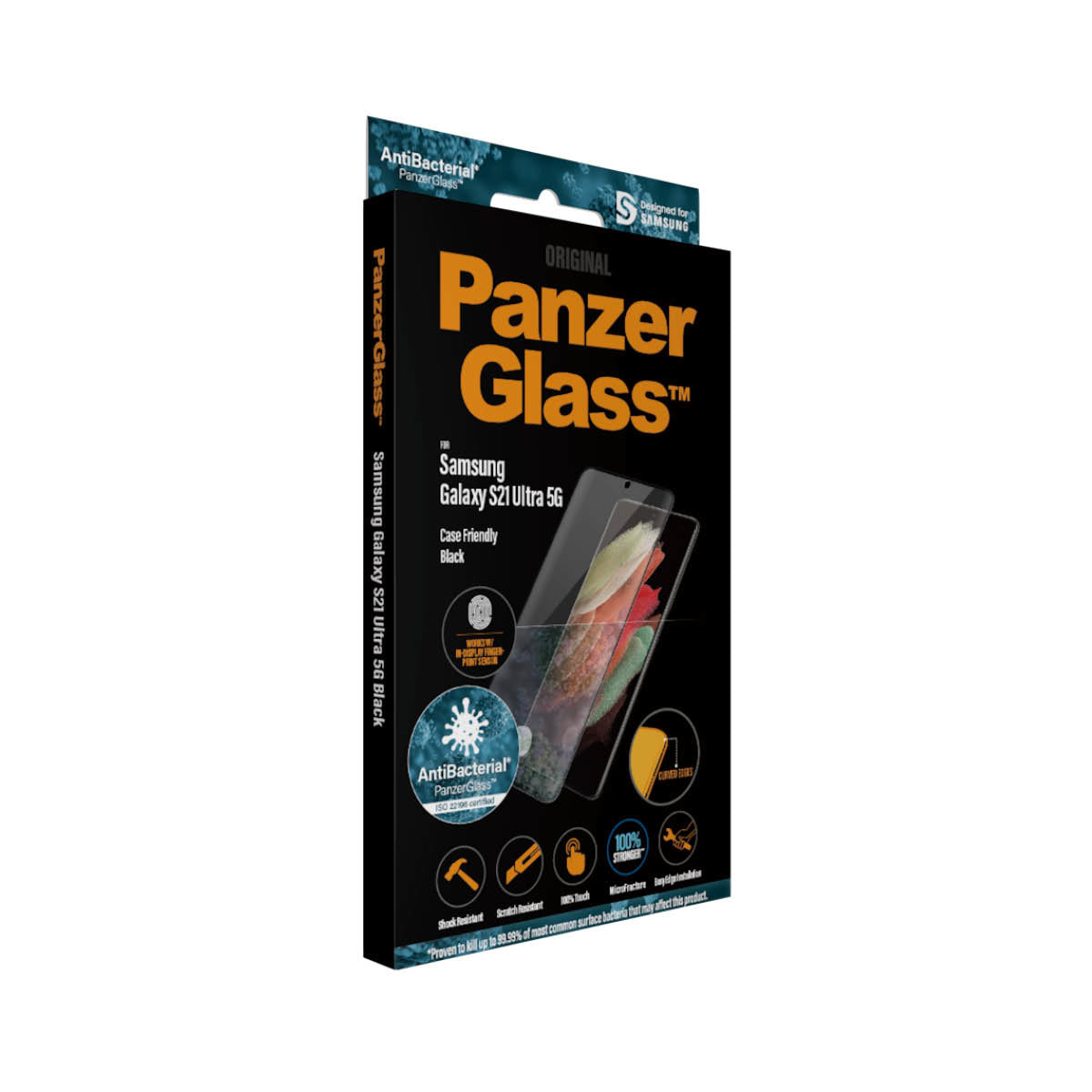 PanzerGlass Galaxy S21 Ultra FP (CF), Black AB
